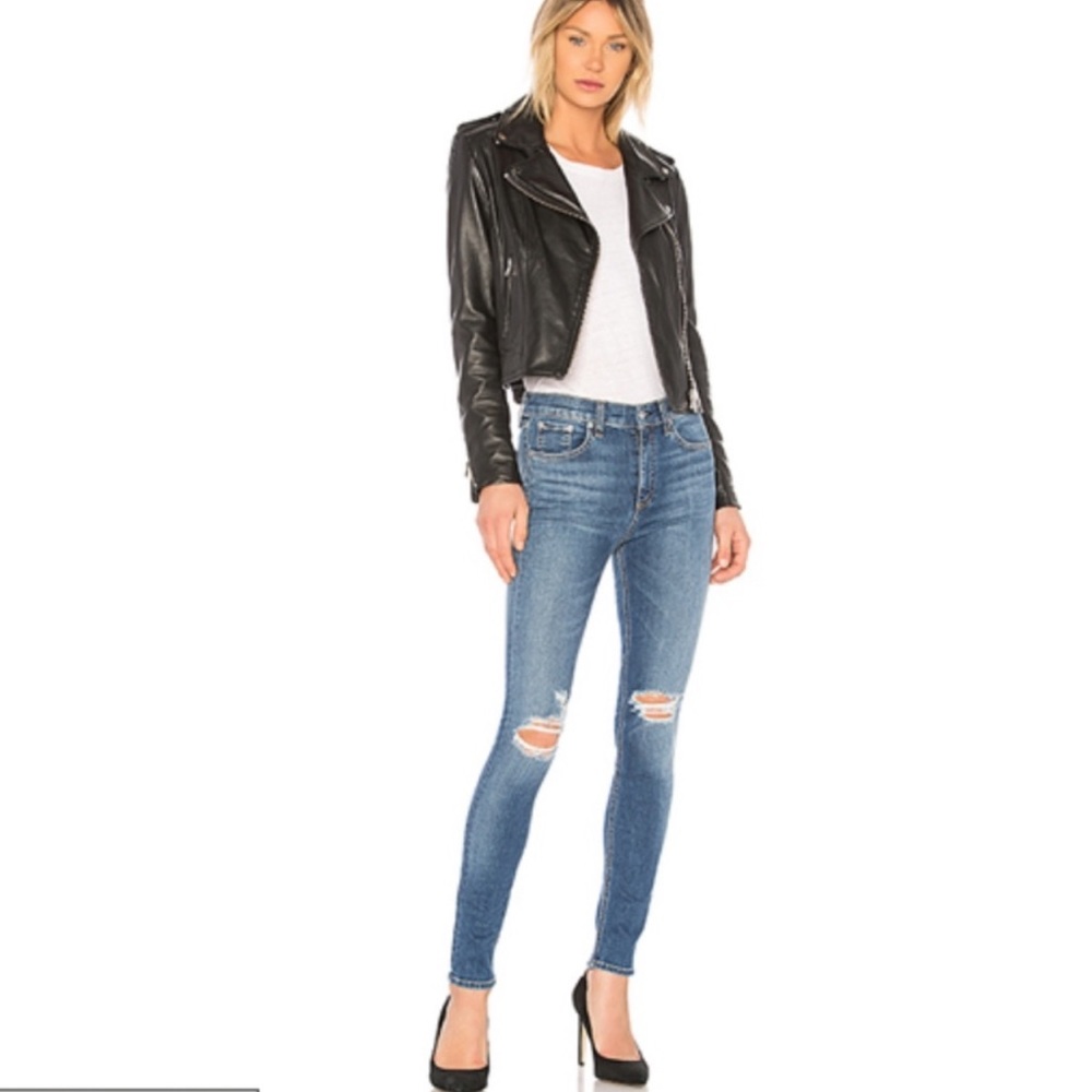 Rag & Bone - High Rise Skinny in Bonnie - Size 28
